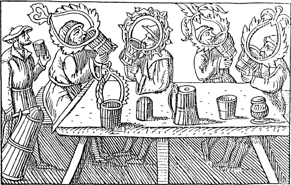 Great Drinkers of the North by Olaus Magnus, Antwerp, 1560.